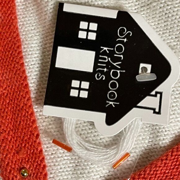 NWT Vintage Storybook Knits Seashell Seashore Beaded Print Cardigan Small - Picture 10 of 10